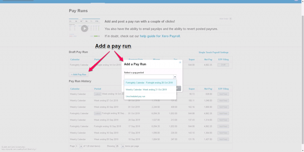 Creating A Payrun In Xero MYOB Reckon And QB Conversions To Xero 