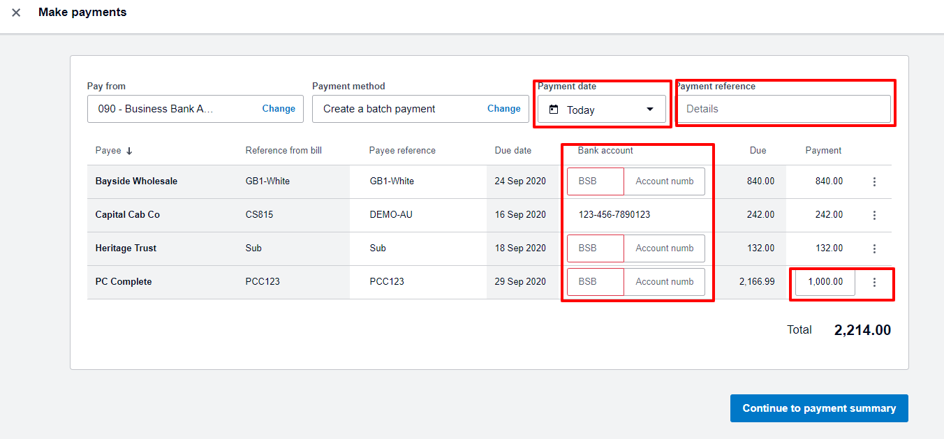 Saving time with batch deposits and payments Home Australia MYOB